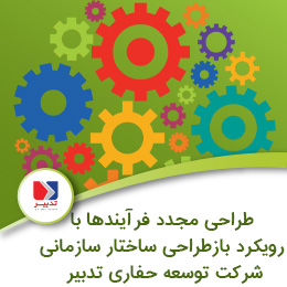 طراحی مجدد فرآیندها با رویکرد بازطراحی ساختار سازمانی شرکت توسعه حفاری تدبیر alt